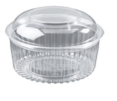 Cast Away Show Bowl 455ml/16oz Hinged Dome Lid PET Clear